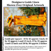 Papier Mousseline Femme en Jaune avec Casquette de tournesol DT1L Dé