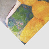 Papier Mousseline Femme en robe jaune (par Max Kurzweil) (Détail)