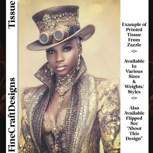 Papier Mousseline Femme en veste et chapeau à perles DM5LF Découpage