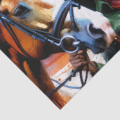 Papier Mousseline Femme équestre afro - Western Horse Rider II (Détail)