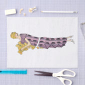 Papier Mousseline Femme fleur, Découpage (Artisanat)