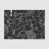 Papier Mousseline Femme moderne, Abstraite de ligne (Recto)