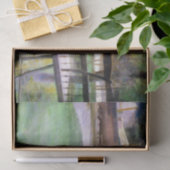 Papier Mousseline Femme sur un banc (par Edwin Austin Abbey) (Cadeau)