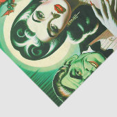 Papier Mousseline Femme vampire gothique vintage (Détail)