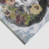 Papier Mousseline Femme victorienne avec lunettes dans ses cheveux (Détail)