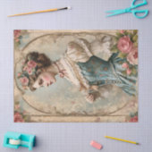 Papier Mousseline Femme victorienne Vintage chic (Artisanat)
