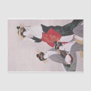 Papier Mousseline Femmes dans la démimonde par Yamaguchi Soken