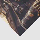 Papier Mousseline Femmes guerrières en noir avec deux images Découpa (Détail)