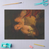 Papier Mousseline Femmes lisant une lettre d'amour (par Waldmüller) (Artisanat)