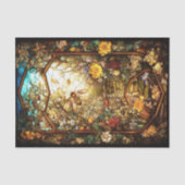 Papier Mousseline Fenêtre d'automne (Recto)