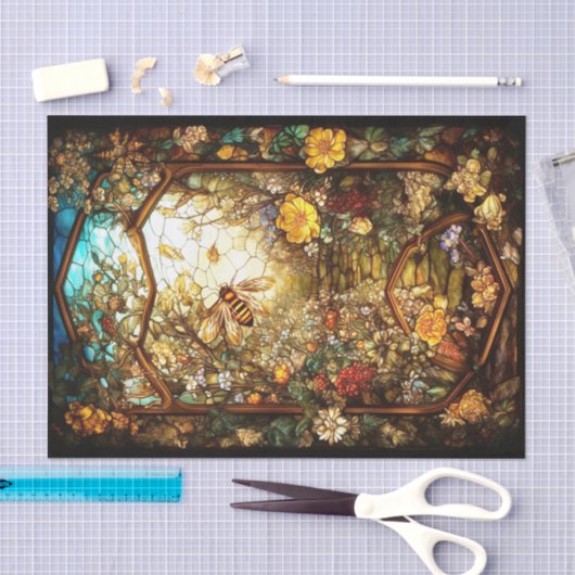 Papier Mousseline Fenêtre d'automne (Artisanat)