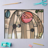 Papier Mousseline Fenêtre en verre tendu, Hill House par Mackintosh (Artisanat)