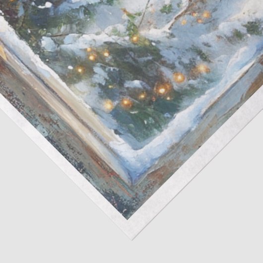 Papier Mousseline Fenêtre Noël (Détail)