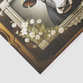 Papier Mousseline Fenêtre Russe Pays Vache Découpage Papier Tissu (Détail)