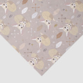 Papier Mousseline Fennec macule des flèches et des plumes (Détail)