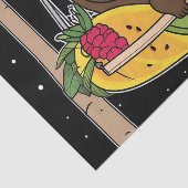 Papier Mousseline Fente tropicale heureuse (Détail)