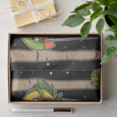 Papier Mousseline Fente tropicale heureuse (Cadeau)