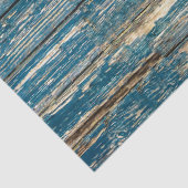 Papier Mousseline Fer à cheval sur les conseils en bois bleus (Détail)