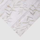 Papier Mousseline Ferme Botanique Blanc Bois Noir Rustique Feuilles (Détail)