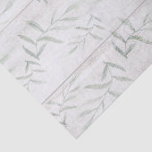 Papier Mousseline Ferme botanique blanc bois rustique feuilles (Détail)