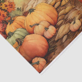 Papier Mousseline Ferme citrouille automne récolte Thanksgiving (Détail)