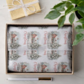 Papier Mousseline Ferme de Noël rustique de petite ville (Cadeau)