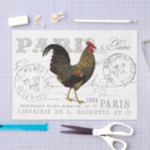 Papier Mousseline Ferme d'Oiseaux de Rooster French Script Decoupage (Artisanat)