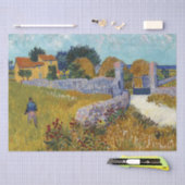 Papier Mousseline Ferme en Provence (1888) par Vincent Van Gogh (Artisanat)