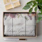 Papier Mousseline Ferme Floral Hereford Cows (Cadeau)