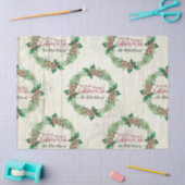 Papier Mousseline Ferme Joyeux Noël Wreath Pine Cone Famille (Artisanat)