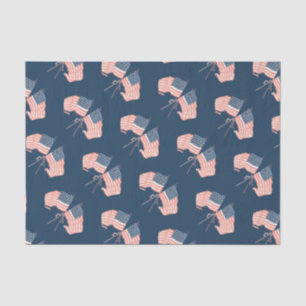 Papier Mousseline Ferme moderne Vintage Russe Américain Drapeau