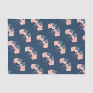 Papier Mousseline Ferme moderne Vintage Russe Américain Drapeau