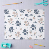 Papier Mousseline Ferme Pays Floral Bleu Tan Rustique (Artisanat)