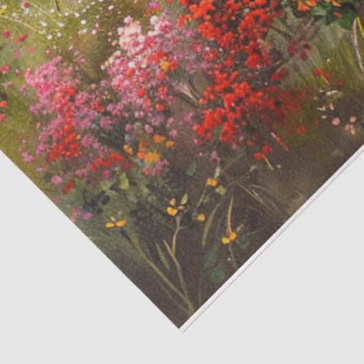 Papier Mousseline Ferme rouge (Détail)