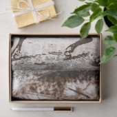 Papier Mousseline Ferme Rustique Barne Cheval Découpage (Cadeau)