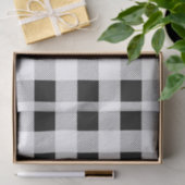 Papier Mousseline ferme rustique fête de plaid de buffle blanc noir (Cadeau)