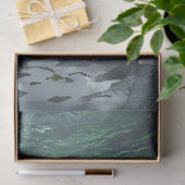 Papier Mousseline Fermer la tortue sur la page Découpage de la mer (Cadeau)