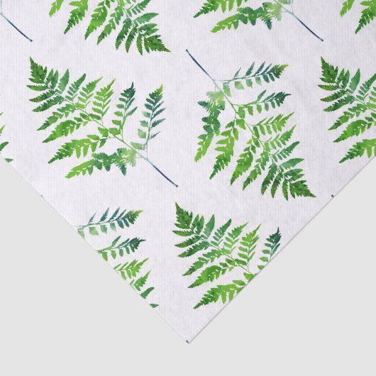 Papier Mousseline Fern Motif Feuille (Détail)