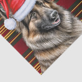 Papier Mousseline Festif Belge Tervuren Chien Plaid Noël (Détail)