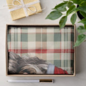 Papier Mousseline Festif Bergamasco Chien Plaid Noël (Cadeau)