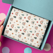 Papier Mousseline Festif de Noël mignon Rainbows Motif de vacances