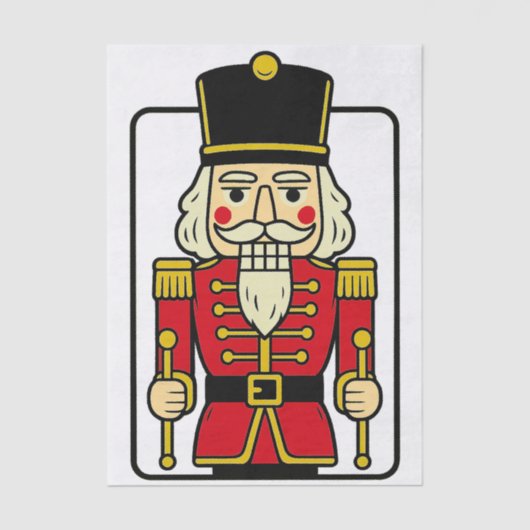 Papier Mousseline Festif Festin Casse-noisette Découpage papier de p (Recto)