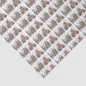 Papier Mousseline Festif hiver Cabine aquarelle Noël (Détail)