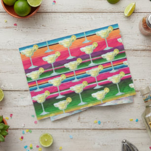 Papier Mousseline Festif Margarita Mexicaine Blanche Fiesta Serape