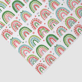 Papier Mousseline Festif Noël moderne Motif arc-en-ciel (Détail)