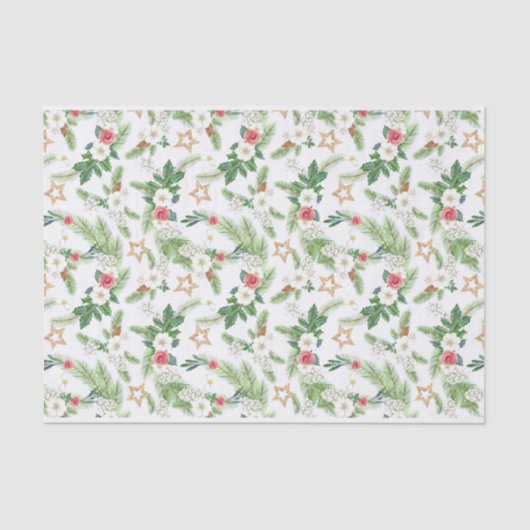 Papier Mousseline Festif Vacances Botaniques (Recto)