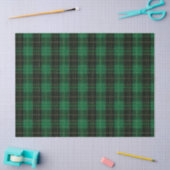Papier Mousseline Festif Vert hiver Noël Plaid Motif (Artisanat)