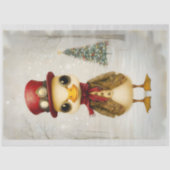 Papier Mousseline Festif Whimsical Steampunk Duckling L4 Decoupage (Recto)