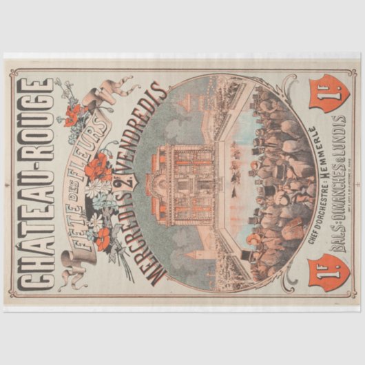 Papier Mousseline Festival des Fleurs Ephémères Découpage (Recto)