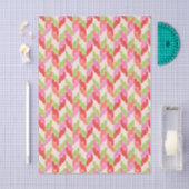 Papier Mousseline Festive Chevron christmas (Artisanat)